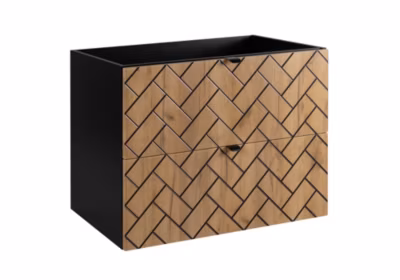 Meuble sous vasque MADIS CHÊNE 80 cm B
