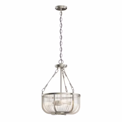 Elstead Kichler Roux Plafonnier Suspendu Cylindrique Nickel Brossé