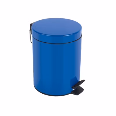Poubelle à  pédale Acier SYDNEY 3L Bleu Spirella