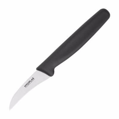 Couteau à Éplucher Professionnel Noir 65 mm – Hygiplas