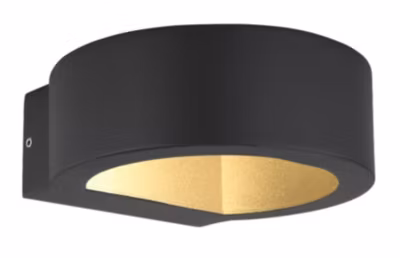 Luminaire extérieur aluminium noir mat, LED