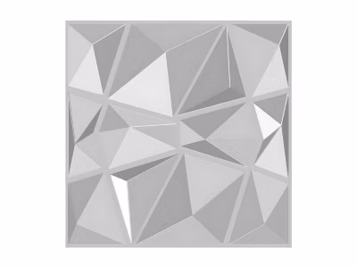 Panneau mural 3D à peindre – pack de 3m² – lot de 12 pièces – ANGLY