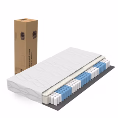 Matelas à ressorts ensachés 140x200cm, Dureté H3, certifié Oeko-Tex, ergonomique 7 zones