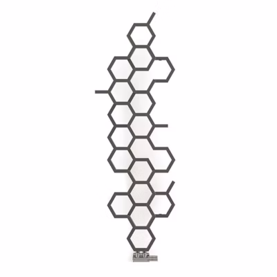Sèche-serviette eau chaude gris de 821mm de haut 486mm de large – 248 Watt – HEX821/486ZXSSK