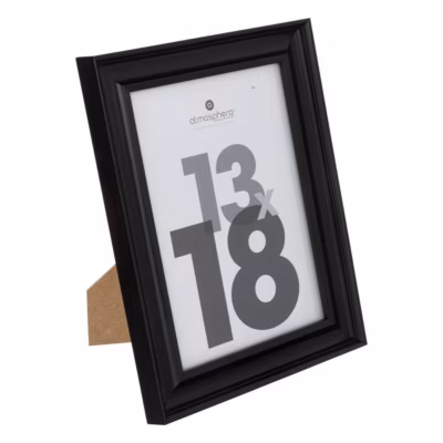 Cadre photo Mae en bois 13x18cm noir – Atmosphera