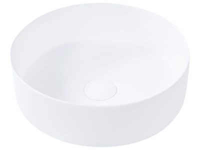 Lavabo en céramique 36 cm blanc cassé CALIG