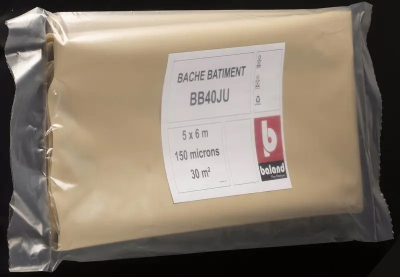 Film sous dallage polyèthylène BATIMENT – 150µ  30m² – Rouleau de 6 x 5M