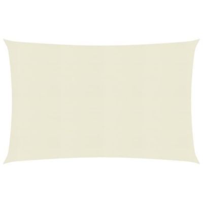 vidaXL Voile d&rsquo;ombrage 160 g/m2 Crème 2×3 m PEHD