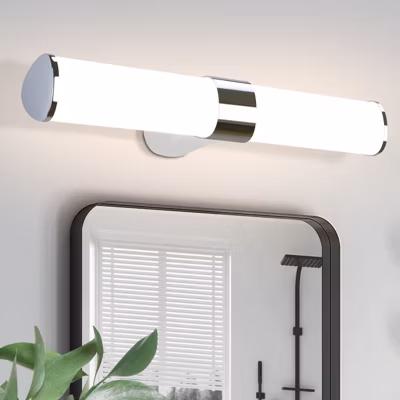 ZMH Lampe de Miroir Moderne IP44 pour Salle de Bain – 40 cm Chrome