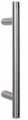 Poignée de tirage Diamètre 30 mm – Entraxe500 – S80 – A70 – L650 mm – inclinée 45 – INOX 304 poli