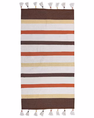 Tapis HISARLI Marron 80 x 150 cm Coton