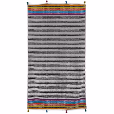 Drap de plage 100×180 cm en velours collection SICILE multicolore