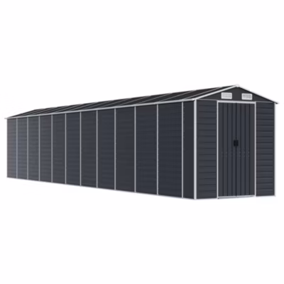 Abri de jardin anthracite 191x980x198 cm acier galvanisé vidaXL