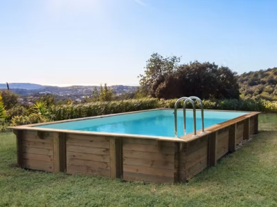Piscine bois en kit rectangle  » Tampa 145  »  7.20 x 4.20 x 1.44 m