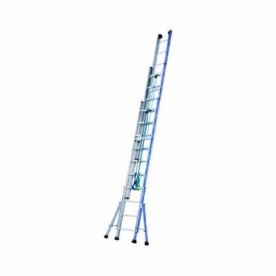 Echelle PLATINIUM 300 coulisse à corde 3 plans 13,39 m 3×18 échelons 02433318 Tubesca