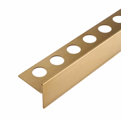 Balneo Profil de pente droite pour receveur de douche 120 cm or en acier inoxydable