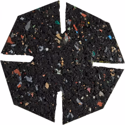 Gomme Acoustique – carton de 100 pièces pneu recyclé JOUPLAST pour dalle –