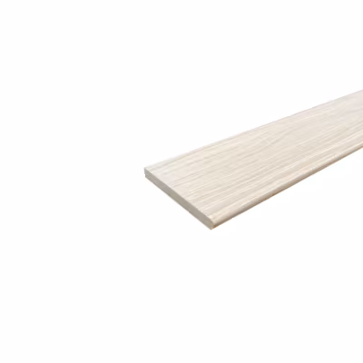 Lot de 10 Plinthes Plaquées Chêne MDF Arrêtes vives, L.2,23 m x l.6,8 cm x Ep.9 mm