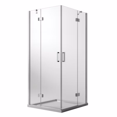 Cabine de Douche 70×70 CM H190 Transparent avec Easyclean mod. Flip Porte + Porte Ouverture Pivotante