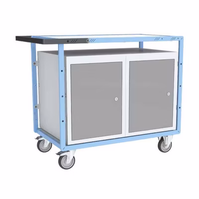 Chariot de manutention – Etabli roulant avec 2 placards – Charge max 250kg – 880707107