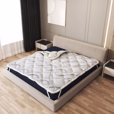 The White Stone Surmatelas 135×190 respirant hauteur 5 cm