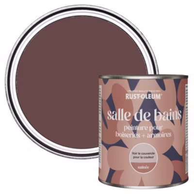 Peinture Violette pour Boiseries de Salle de Bains, Satinée – RUST-OLEUM – Mûre 750ml
