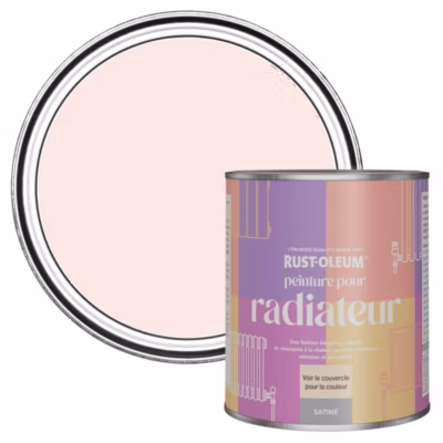Peinture Rose pour Radiateur, Finition Satinée – RUST-OLEUM – Champagne Rosé 750ml