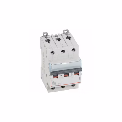 408065 Disjoncteur Tripolaire 63a – 3p Courbe D – 6/10ka – à Vis – Legrand Dx3