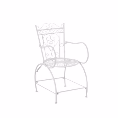 -CLP-Chaise d&rsquo;extérieur Sheela en fer avec accoudoirs et repose-pieds-Array