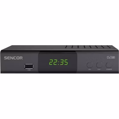 Récepteur TNT Sencor SDB 5007T noir HDMI SCART alimentation 100-240V