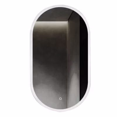 Miroir LED ovale VAL 20 W, 50 cm x 90 cm, miroir 6 000 K Kibath
