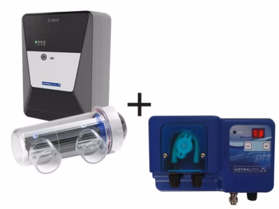 Electrolyseur au sel E-Next 7 + Pompe doseuse Micro pH – Astral Pool