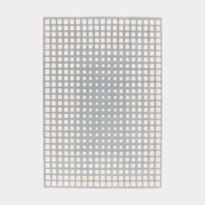 Tapis de salon en relief – Art Abstrait – Bleu ciel – 120 x 170 cm