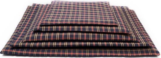 Coussin de banc confort tartan bleu taille 2
