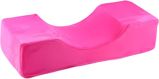 Coussin Wimpers Guardian Beauty | Coussin d&rsquo;extension de cils en flanelle douce | Coussin de soutien cervical respirant pour salon, Maquillage et application de cils (rose)
