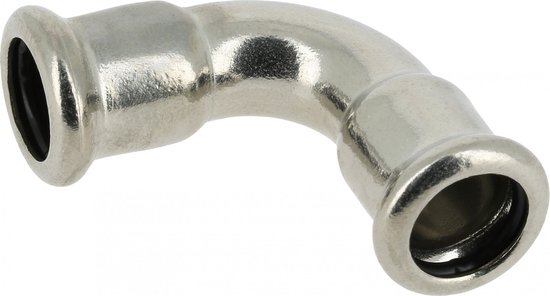 Coude BONFIX 90° 35 x 35 mm M-Press acier inoxydable