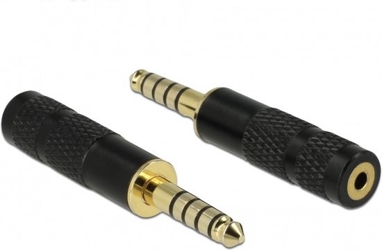 DeLOCK 65897 cable gender changer 1 x 4.4 mm 5 pin 1 x 2.5 mm 4 pin Noir