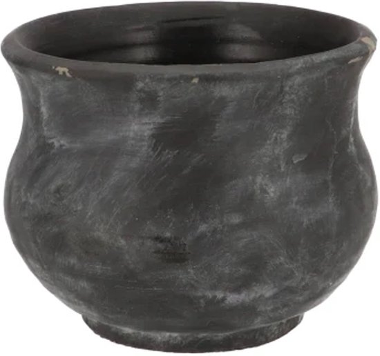 DK Design Pot de fleur/pot de fleurs – Gamla – anthracite – pour plante d&rsquo;intérieur – 22 x 22 x 19 cm