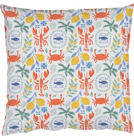 Coussins Coussins décoratifs – Oreillers de salon – 40×40 cm – Mer – Ambiance – Citroen – Poisson