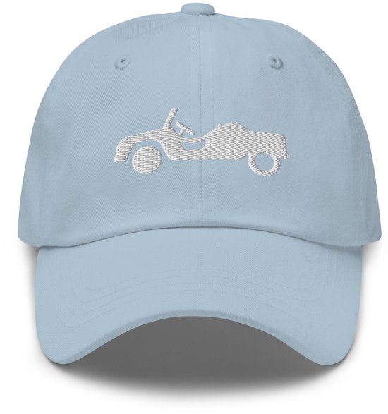 De2pktjes – Casquette Wit brodée Citroën Méhari AZUR – Bleu clair