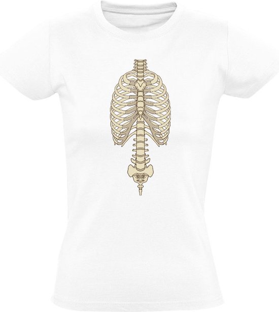 corps skelet T-shirt femme| coque| des os| mort | OS |effrayant |rire|Humour