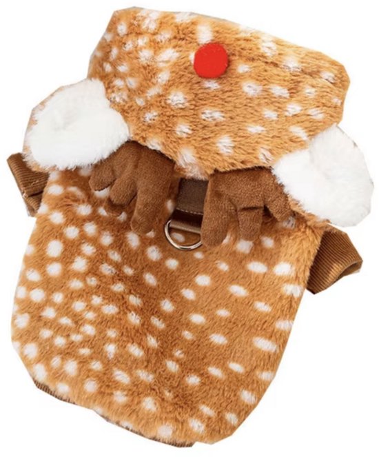 Costume de renne pour Animaux domestiques – Taille XL – Poitrine 52 cm, Dos 38 cm – Costume de Noël pour chien – Costume de Noël pour chat – Costumes de Noël pour animaux de compagnie