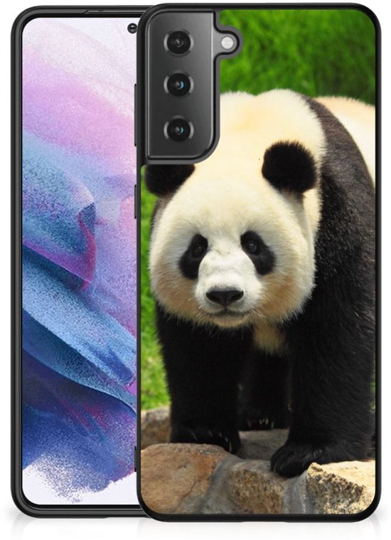 Coque Smartphone Samsung Galaxy S21 Plus Bumper Case avec Black Edge Panda