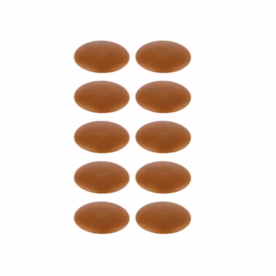 100 Capuchons à clipser Marron pour Vis Béton Empreinte Torx T30 – Polyamide – D-Work