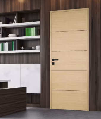 Bloc porte bois isoplane ANTLIA3 730 gauche plaqué frêne blanc européen