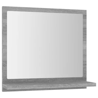 Miroir de salle de bain, Miroir Mural Sonoma gris 40×10,5×37 cm Bois d&rsquo;ingénierie