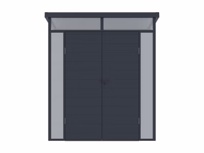 Abri de jardin en résine gris 3,65 m² avec plancher – MINARO