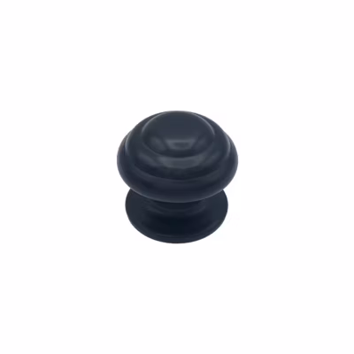 Bouton tirant de porte fixe D80 mm en aluminium Noir – breveté – lot de 6 boutons