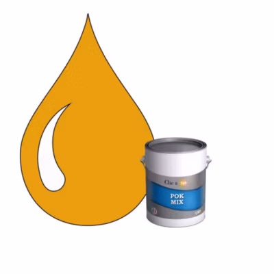 POK MIX : Peinture Meuble Satinée Multi-supports Intérieur – 1L – RAL 1006 – Jaune Maïs – Clic & Pok