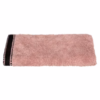 Serviette invité Joia – coton 550 gr/m² – rose 30×50 cm – Atmosphera